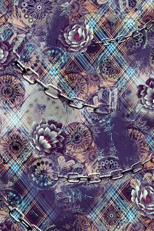 格子印花华亿平台图片