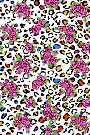 豹纹印花华亿平台图片