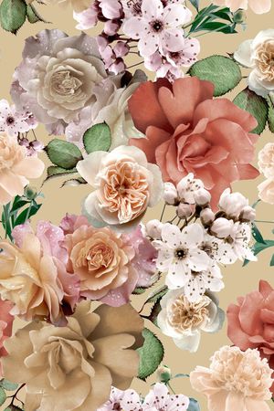 复古怀旧印花华亿平台图片