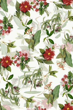 复古手绘印花华亿平台图片