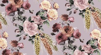 460408-复古手绘花卉沙发布华亿平台