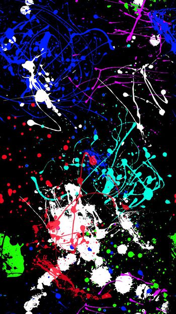 460418-彩色喷墨笔触喷溅女装铅笔裤衬衣男装