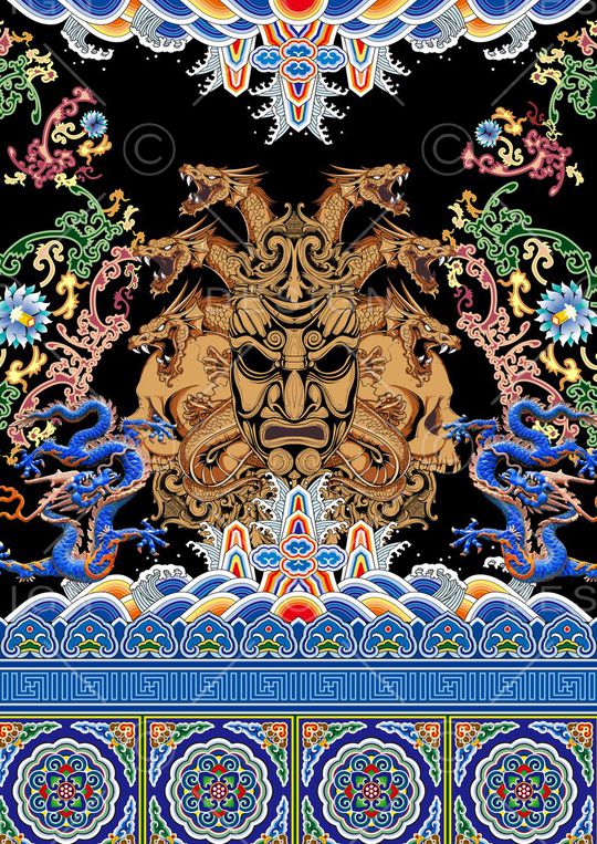 定位中国风印花华亿平台图片