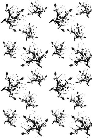 干枯树木印花华亿平台图片