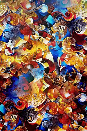 抽象印花华亿平台图片