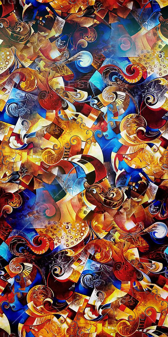 抽象印花华亿平台图片