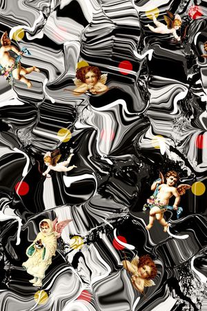 复古印花华亿平台图片