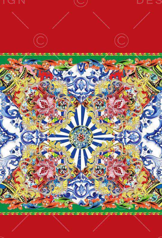 中国风印花华亿平台图片