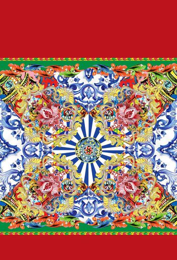 中国风印花华亿平台图片