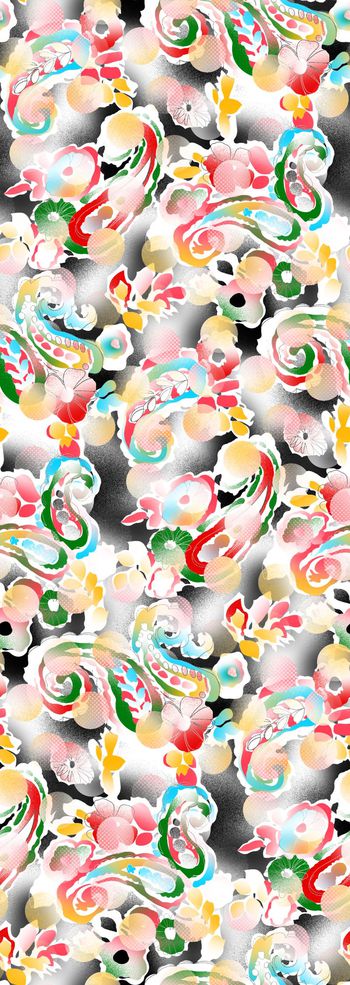 抽象印花华亿平台图片