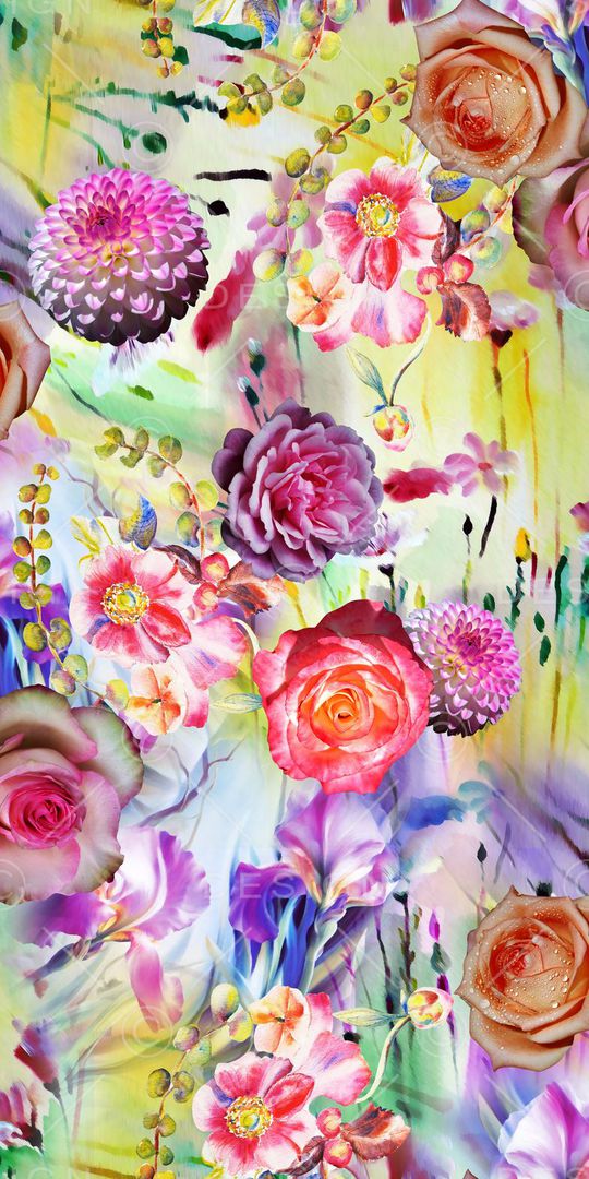 手绘印花华亿平台图片