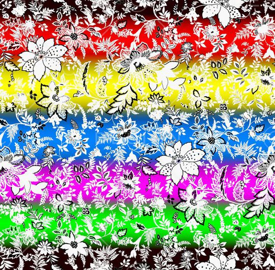 幻彩横条印花华亿平台图片