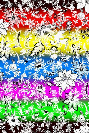 幻彩横条印花华亿平台图片