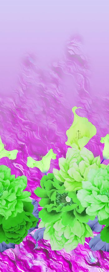 460621-大牌定位大花卉海浪机理背景