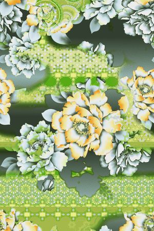 复古印花华亿平台图片