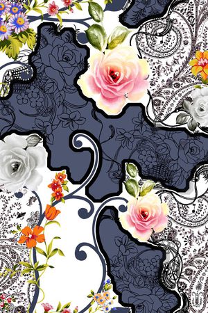 复古印花华亿平台图片