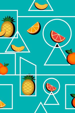 几何印花华亿平台图片