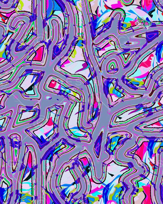 抽象印花华亿平台图片