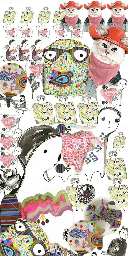 潮流时尚印花华亿平台图片