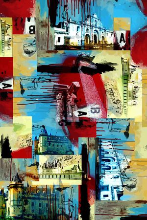 拼图印花华亿平台图片