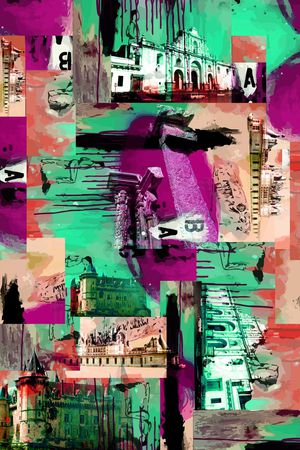 抽象印花华亿平台图片