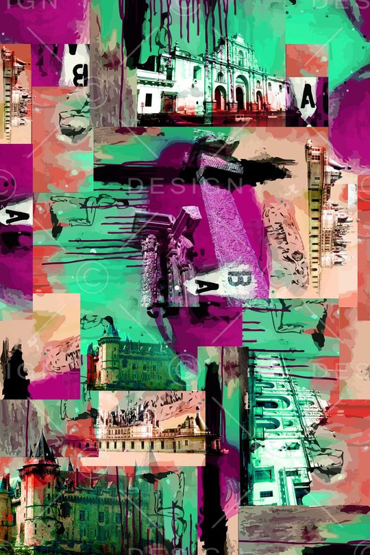 抽象印花华亿平台图片