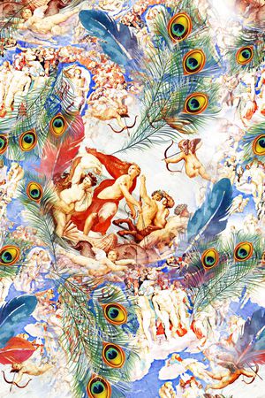 欧式印花华亿平台图片