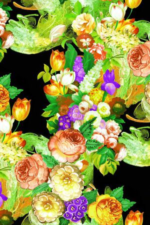 花卉印花华亿平台图片