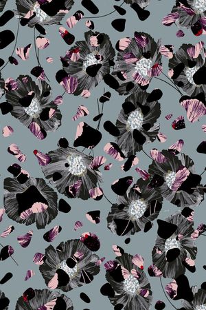 复古印花华亿平台图片