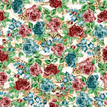 豹点底纹印花华亿平台图片