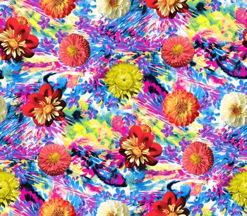 花卉印花华亿平台图片