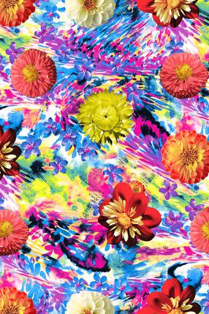 花卉印花华亿平台图片