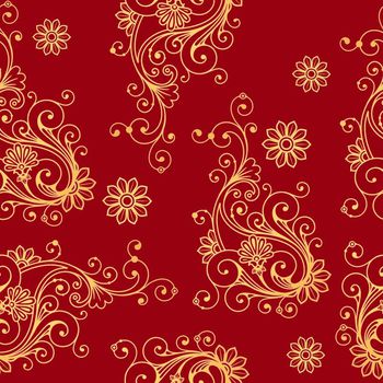 460951-复古 欧式纹样 花卉 服装 面料 