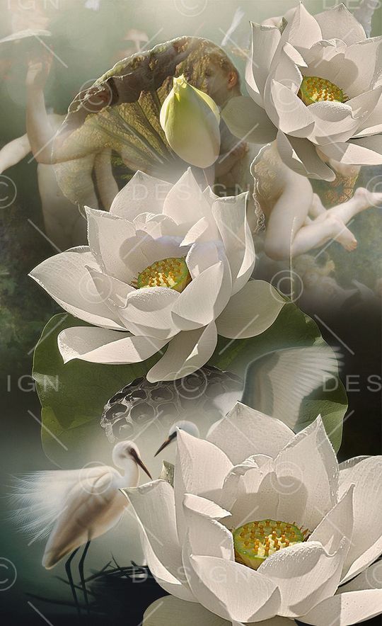 大花卉印花华亿平台图片