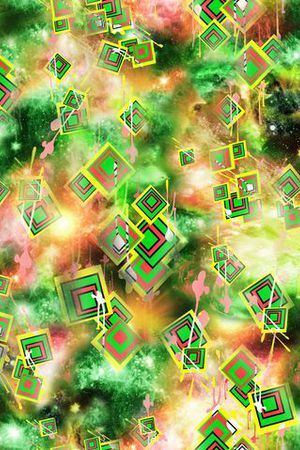 菱形格纹印花华亿平台图片