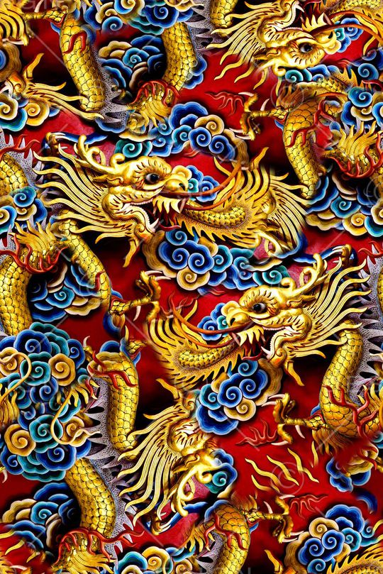 中国风印花华亿平台图片