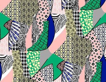 时尚格子印花华亿平台图片