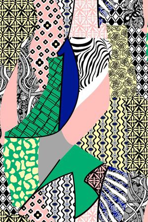 时尚格子印花华亿平台图片