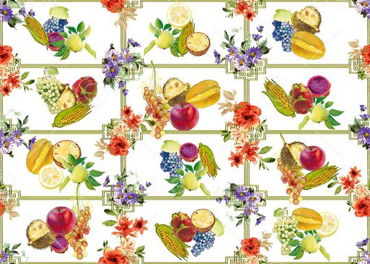 清新印花华亿平台图片