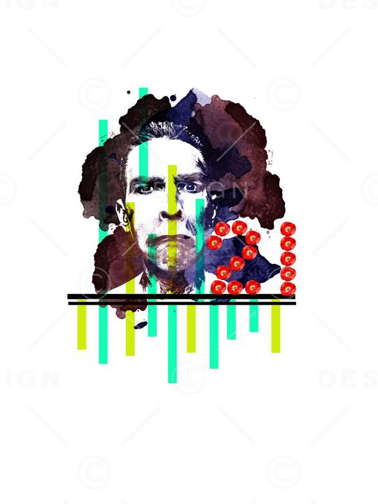 水彩风格印花华亿平台图片