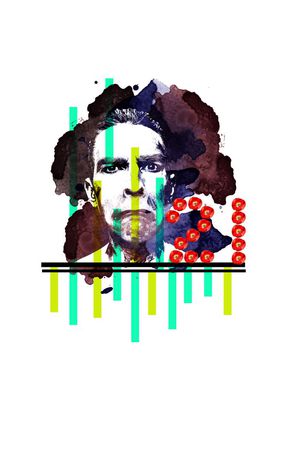 水彩风格印花华亿平台图片