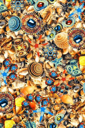 海底世界印花华亿平台图片