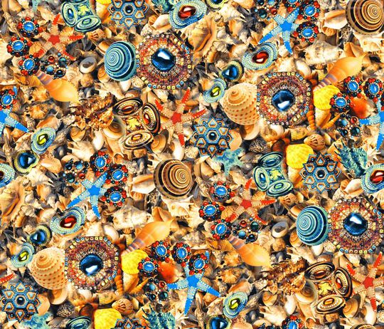 海底世界印花华亿平台图片