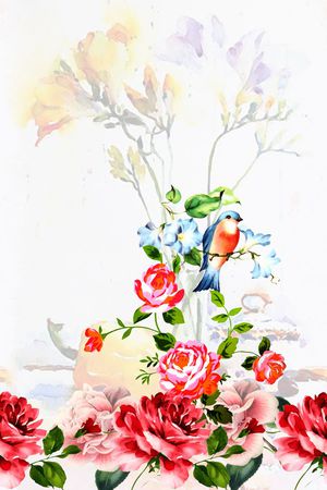 鸟语印花华亿平台图片