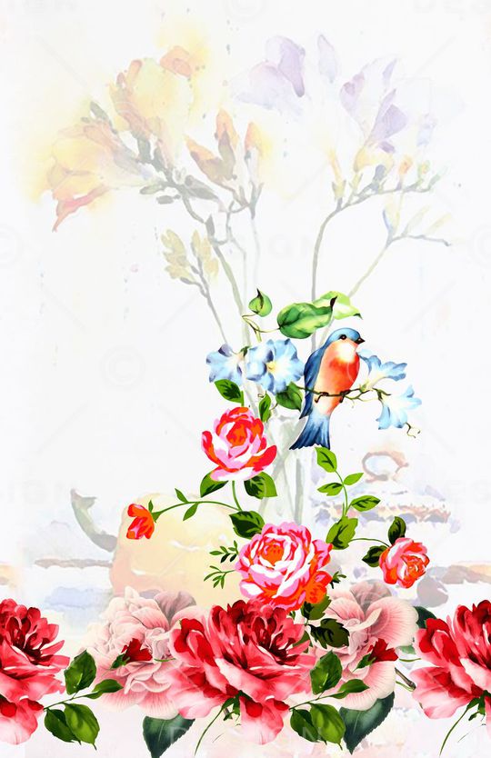 鸟语印花华亿平台图片