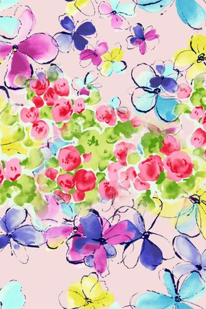 花卉风格印花华亿平台图片