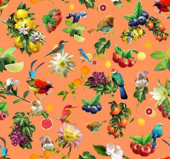 461109-时尚潮流水果花鸟