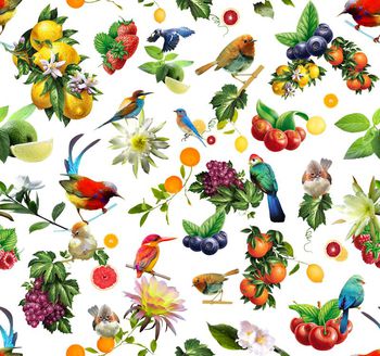 461112-时尚潮流水果花鸟