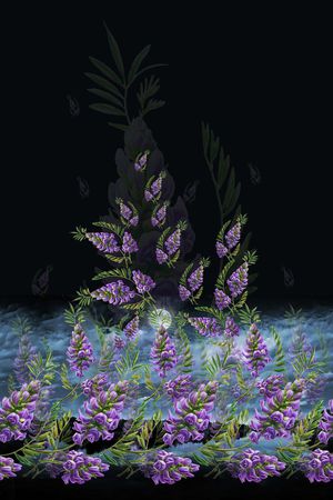 紫色印花华亿平台图片