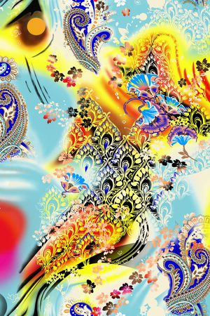 少女衣裙系列印花华亿平台图片